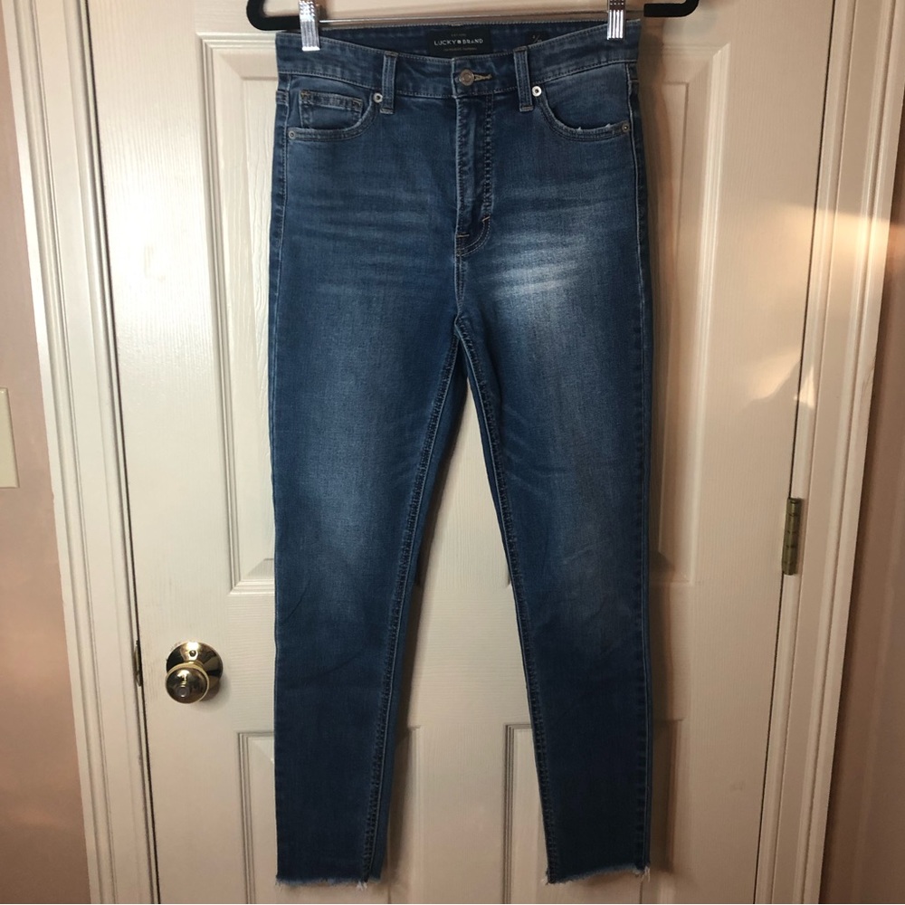 Lucky Brand Bridgette Skinny Raw Hem Jeans - Size 26/2